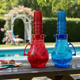 yuvansenterprise Premium Plastic Water Jug with Glass Set for Home & Outdoor Use (Pack OF 2) Jug Glass Set-picture-34