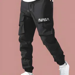 sunbeauty Men Slim Fit Black Cotton Blend Trousers-picture-13
