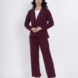belfry Women Solid Mandarin Casual Blazer-picture-15