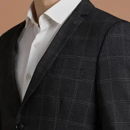 allen solly Men Checkered Single Breasted Formal Blazer image 4