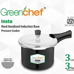 Hard Anodised 3L Pressure Cooker Outer Lid, 3 L Pressure Cooker-image-0