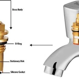 prestige Dixy Bib Cock With Flange Chrome Plated Bathroom Kitchen Tap Faucet Bib Tap Faucet image 4