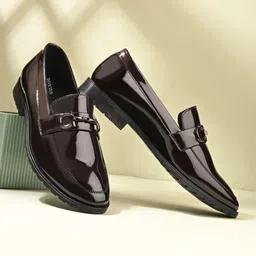 invictus Classic Brown Loafers for Men | Premium Party & Office Footwear Slip On For Men-picture-10