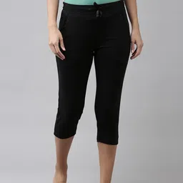 Smart Tech+ And Easy Stain Release Women Black Capri-image-39