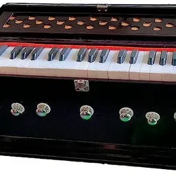 khalsa musical Harmonium- 3 1/4 Octave, Double Bellow, 39 Keys,7 Stopper, 2 Reeds (Bass- Male) Harmonium- 3 1/4 Octave, Double Bellow, 39 Keys,7 Stopper, 2 Reeds (Bass- Male) 3.2 Octave Hand Pumped Harmonium image 2