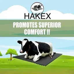 hakex Cow Mat_Waterproof Rubber Mat 8*5 Feet BPA Free For Horse Cow, Dog, Hamster, Guinea Pig, Miniature Pig Pet Mat image 3