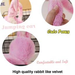jency innovate Cute jumping rabbit with chuchu sound boys earmuffs for kids girls (4 to14years) Ear Muff image 5