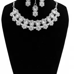 Alloy Silver Jewel Set-image-8