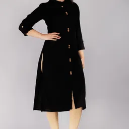 yaduka Women Solid Viscose Rayon Straight Kurta-picture-25