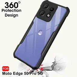 krbl Pouch for Crystal Clear Back Cover Case for Motorola Moto Edge 50 Pro 5G-72 image 3