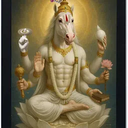 lookat Avatar of Supreme Wisdom|Wall Frame for Home Living Room decor | Size A4 Religious Frame-picture-35
