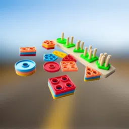 golden rose Geometric Shape Sorter Puzzle Toy Shape Matching Blocks Color LC03.821 Geo-picture-13