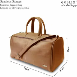 goblin 31.5 L Hand Duffel Bag - WAYFARE - Brown image 2
