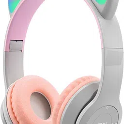 techpunch New Cat Kids Bluetooth Headphones for Girls ,Foldable Headset with Microphone Bluetooth & Wired Headset-picture-25
