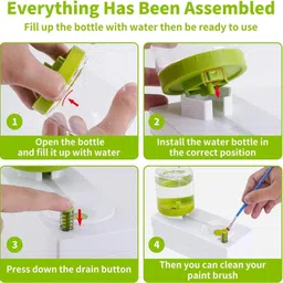 niralasa Brush Rinser Paint Brush Cleaner Rinser with Drain Water Paintbrush Scrubber image 3