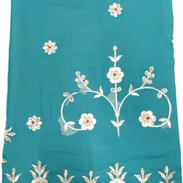 mantushti Embroidered Semi Stitched Rajasthani Poshak image 4