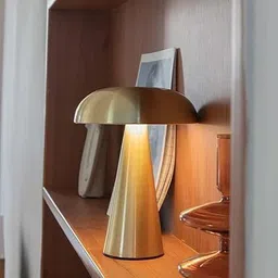 ritesh Mushroom Shape Portable LED Table Lamp 3Colour Changing USB Table Lamp image 4