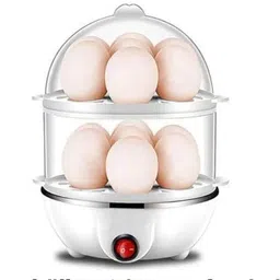 mercehive Multi- 2 Layer Electric Food and 14 Egg Cooker Boilers Egg Boiler with Egg Tray Egg Boiler Cooker & Double layar 14 egg boiar [multicolor] Egg Cooker-picture-14