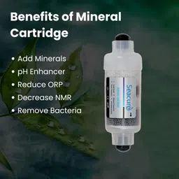 seacure 4" Mineral Filter and 2 Piece D-Push Fit Elbow for RO Water Purifiers Solid Filter Cartridge image 2