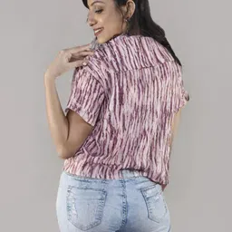 pecker Women Regular Fit Printed Casual Shirt image 5