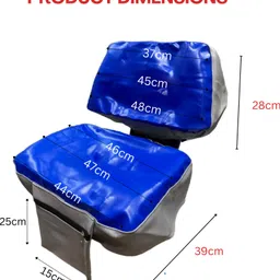 vardhman ind TRACTOR PREMIUM SEAT COVER FOR SWARAJ TRACTORS WITH POCKET FOR PHONE WALLET Single Bike Seat Cover For NA NA image 3