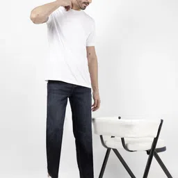 numero uno Sustainable Men Slim Mid Rise Blue Jeans image 5