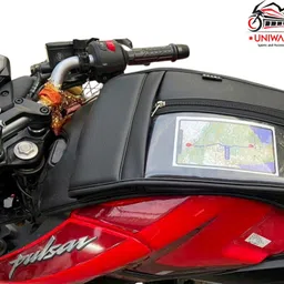 uniware Tank Cover/Bag For N150,N160,N250,F250,P150 with Mobile Touch Pocket/Holder Strap Bajaj Pulsar Bike Tank Cover image 2