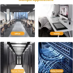 SSCOMPUTER Patch Cable 1 m 1 METER Ethernet RJ45 CAT5/5E LAN Internet Network Cable Wire High Speed image 5