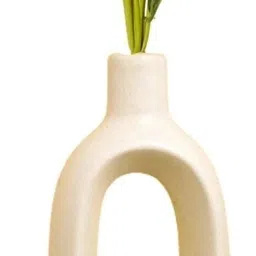 prakriti hastkala Ceramic Oval Shape For Bedroom/ Living Room , Vase, Pack Of 1 Ceramic Vase-picture-48