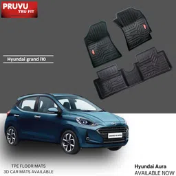 pruvu Plastic, Rubber 3D Mat For Hyundai i10 image 3