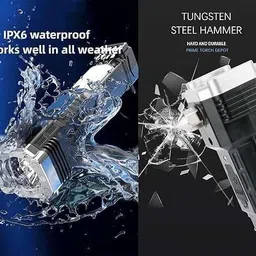 sebon LED Flashlight with Magnets, hammer with 4 in 1 option - M14 Torch Torch image 5