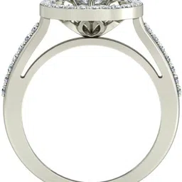 avsar AVR822WB 14kt Cubic Zirconia White Gold ring image 2