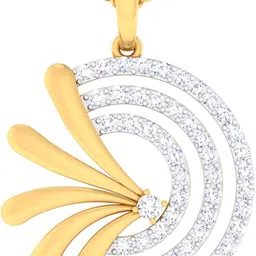 avsar AVP770YB 14kt Cubic Zirconia Yellow Gold Pendant-picture-45