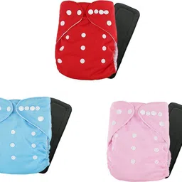 sbts Waterproof Reusable Washable Cloth Diaper Nappies with Insert - L - XL (Pack of-picture-16