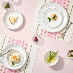 corelle Glass Cereal Bowl Livingware Double Ring Green 828 ml Curry Bowl Pack Of 1 image 3