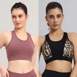 being runner Pack of 2 Women Sports Non Padded Bra-picture-36