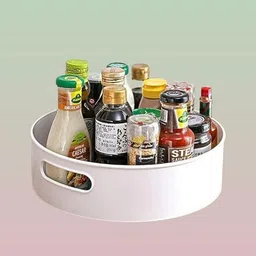 vdhaynkex Plastic complete rotation Twisting Caddy Container – Apartment & Culinary Area Storage Basket-picture-46
