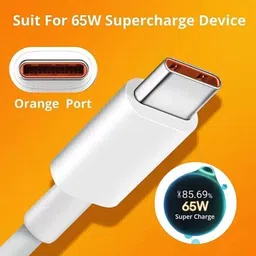 CABTRONICS USB Type C Cable 6.5 A 1 m original VOOC CHARGER CABLE 65W image 3