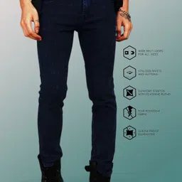 lzard Men Slim Mid Rise Multicolor Jeans-picture-16