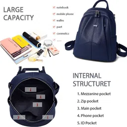 muchova Medium 23 L Backpack for Women Lightweight Casual Travel Bag for Girls image 3