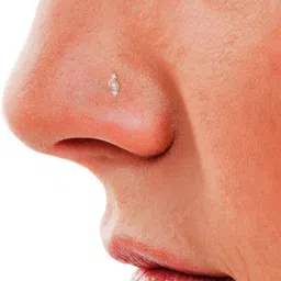 avsar Purna 18kt Diamond Rose Gold Nose Wire image 3