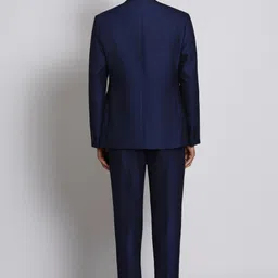 park avenue Men 3 Piece Suit Solid Suit image 4
