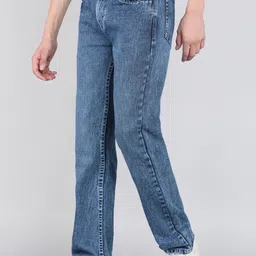 integriti Men Straight Fit Mid Rise Light Blue Jeans image 3