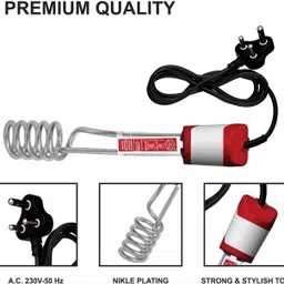 wrixty 2022 BR red water proof shock proof 2000 W Shock Proof Immersion Heater Rod image 5