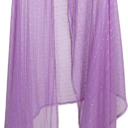 trendz hack Chiffon Printed Blue Women Dupatta image 4