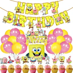 SpongeBob Square Pants Birthday Theme Party Decoration Set 37-image-30