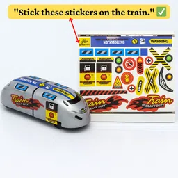 allwish Train Toy Set with Tracks High Speed Bullet Train for Kids Railway set image 4