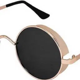 shiv UV Protection, Polarized, Gradient, Mirrored Round Sunglasses (55) image 3