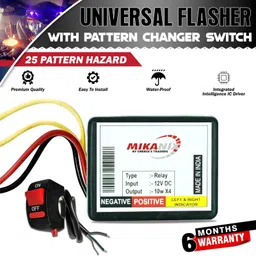 mikanix Front, Rear Flasher Indicator Light for Universal For Bike Universal For Bike-picture-16