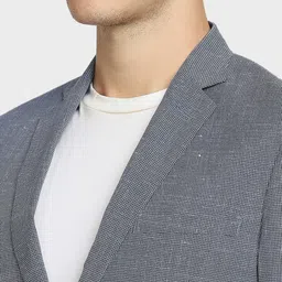 colorplus Men Checkered Single Breasted Casual Blazer image 2